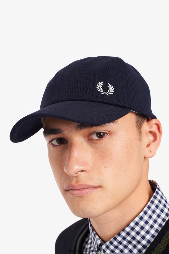 Fred Perry klasična pike kapa detajli Fred Perry kapa straniščni pogled