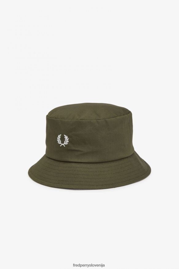 dodatki Fred Perry klobuk z vedro enotno zelena uniseks JR84XT95