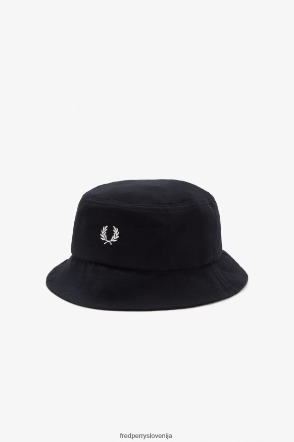 dodatki Fred Perry pique bucket klobuk Črna uniseks JR84XT90