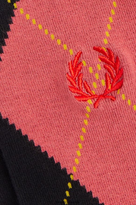 Fred Perry argyle nogavice detajl vzorca