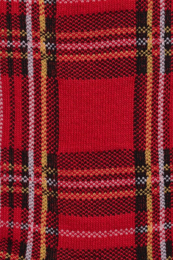 Fred Perry nogavice detajli Fred Perry nogavice Royal Stewart tartan v različnih kotih