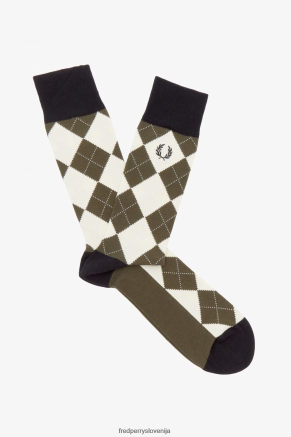 dodatki Fred Perry nogavice z argyle vzorcem Črna uniseks JR84XT131