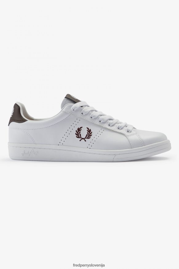 Fred Perry B721 beli moški teniški čevlji spredaj