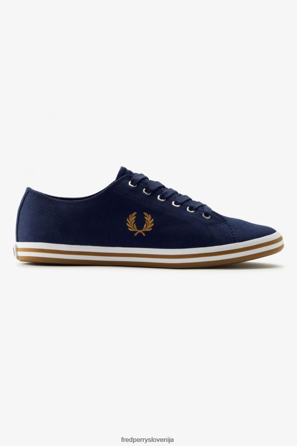 Fred Perry shoes s tradicionalnimi detajli Fred Perry Kingston francoska mornarica - frontalni pogled