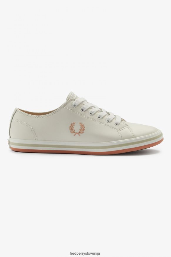 Fred Perry Kingston Porcelan White Casual Shoes Main View
