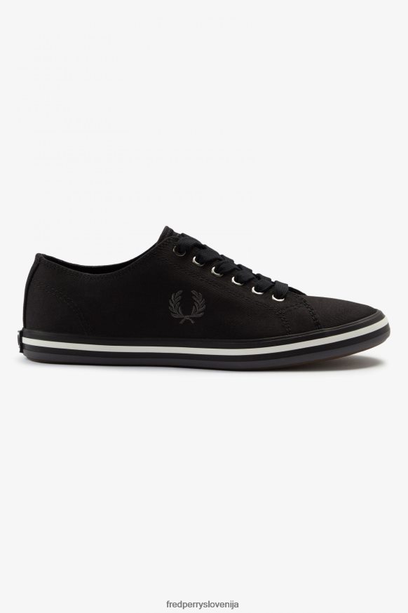 Fred Perry Kingston črna/metal - frontalni pogled