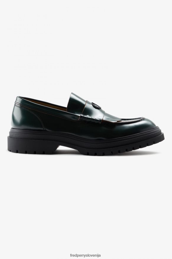 Fred Perry loafer nočno zelena - glavni pogled