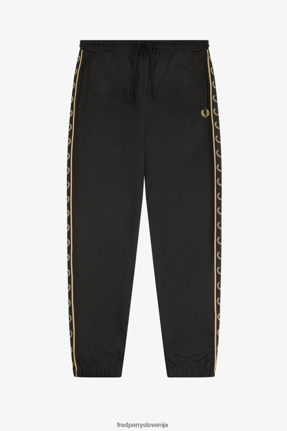 Fred Perry Sweatpants stranski dizajn Fred Perry Black and Gold Contrast Stranski zaslon