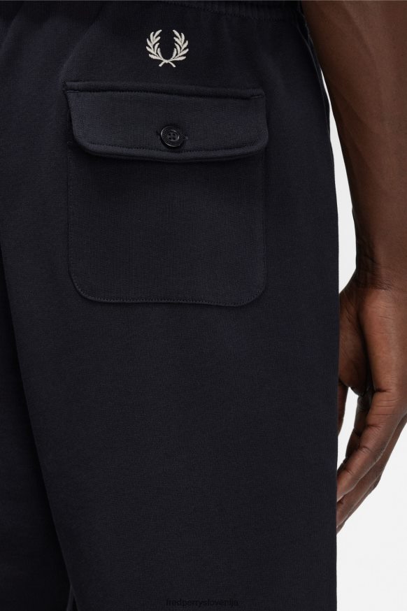 Fred Perry črna moška trenirka - zadnji pogled