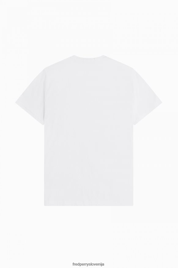 Skupno oblikovanje majice s kratkimi rokavi Fred Perry White Bay Leaf