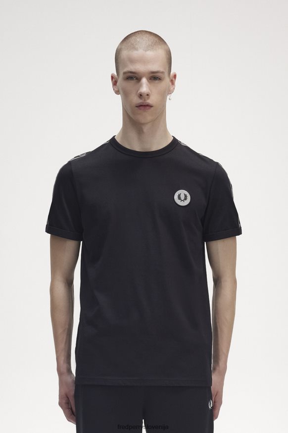 oblačila Fred Perry majica s kratkimi rokavi z odsevnimi detajli črna/odsevna moški JR84XT525