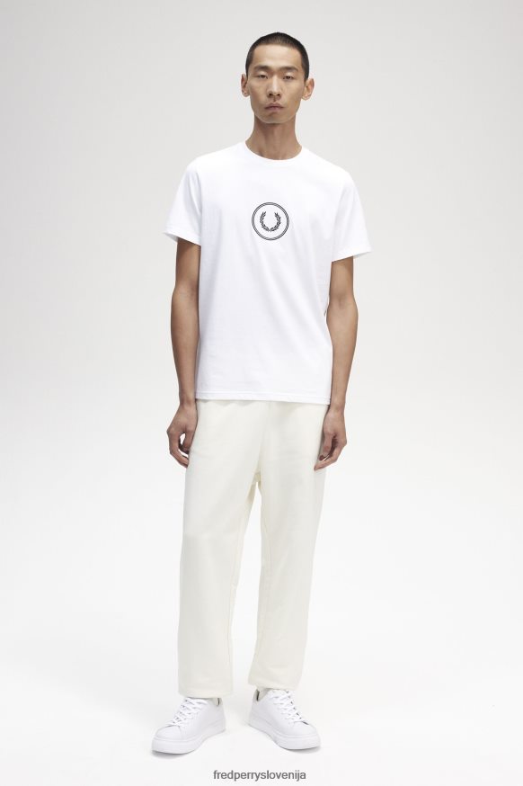 Fred Perry bela majica - stranski pogled