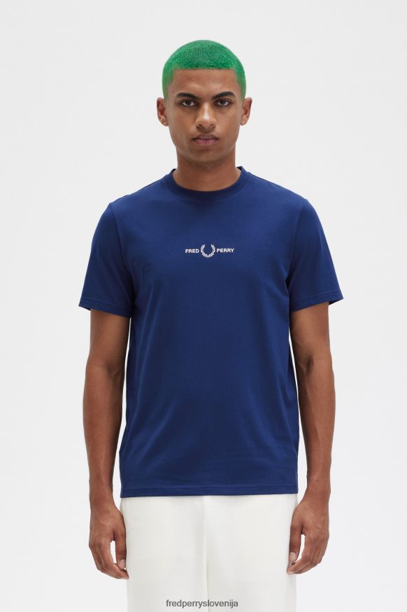 Fred Perry vezena majica francoska mornarica