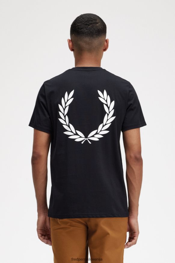 Fred Perry Black Moški tiskalni zaslon spredaj