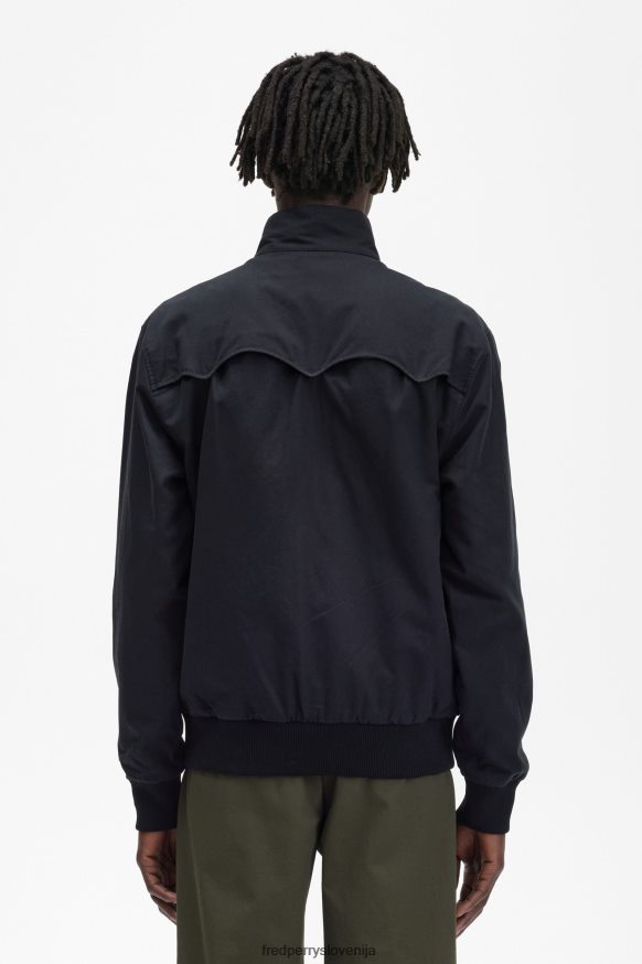 Stranski pogled Fred Perry jakne Fred Perry Harrington jakna črna stranski pogled