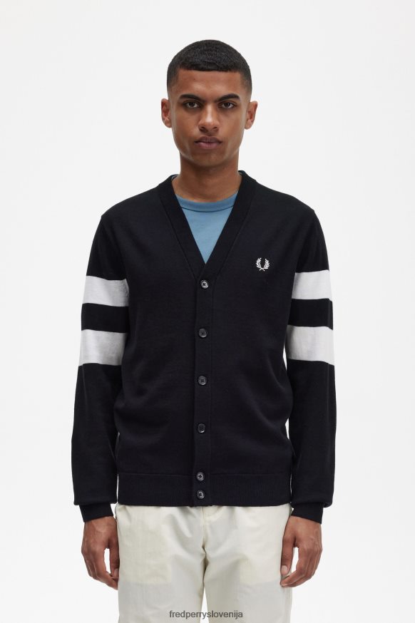 oblačila Fred Perry jopica s konicami Črna moški JR84XT447