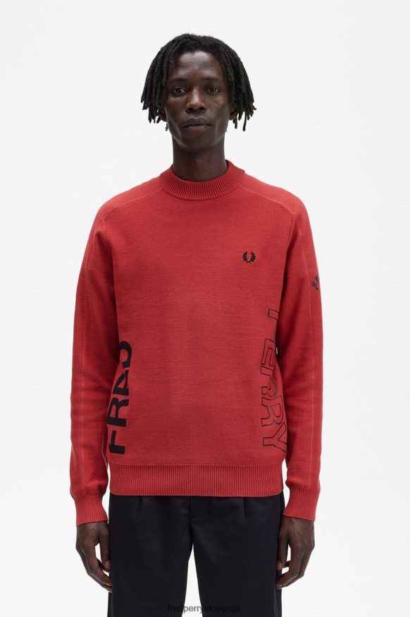 Fred Perry obložen skakalec rdeče barve