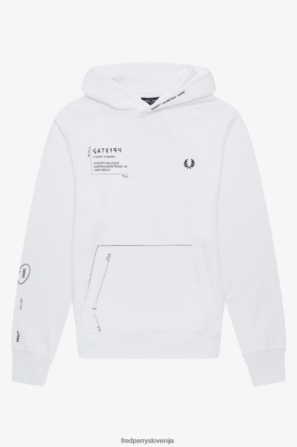 Fred Perry logo na puloverju Fred Perry logo in detajli puloverja