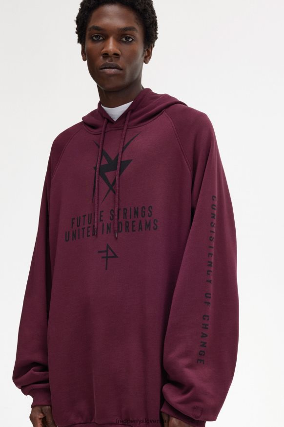 Fred Perry pulover s kapuco - stranski pogled