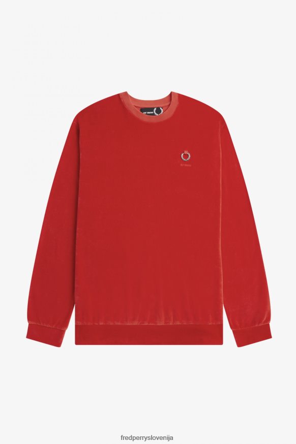 Fred Perry velurski pulover stranski pogled Fred Perry ModelU Pulover - Stranski videz