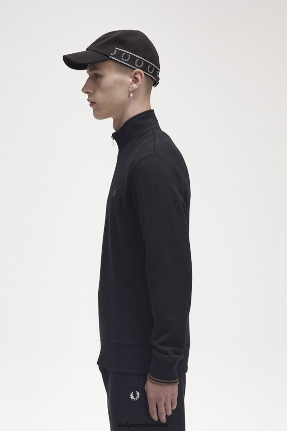 Detajli Fred Perry puloverja s polovično zadrgo