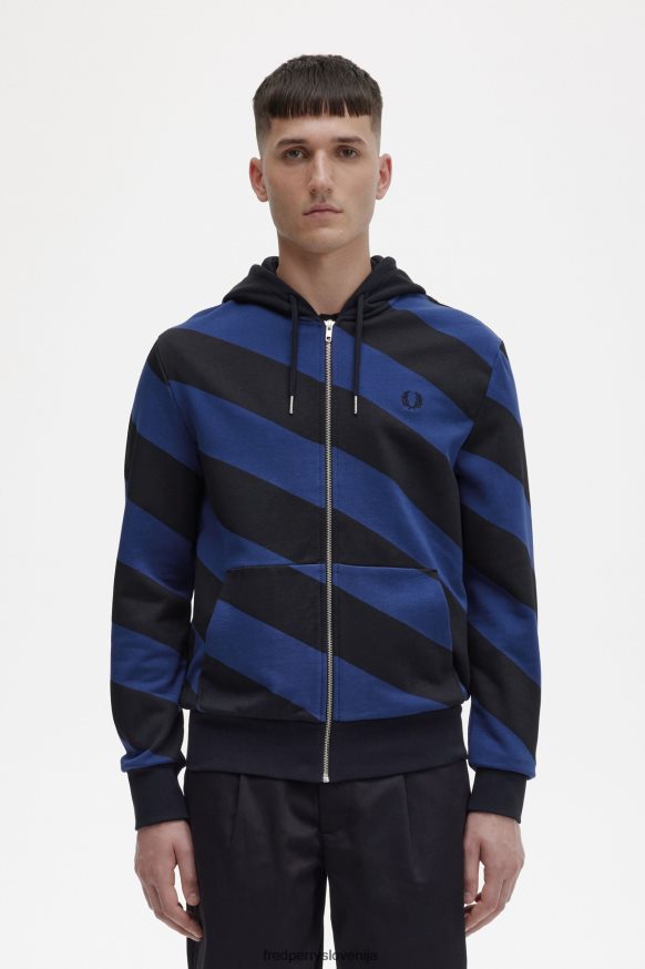 oblačila Fred Perry črtast pulover s kapuco na zadrgo Črna moški JR84XT410 oblačila Fred Perry črtast pulover s kapuco na zadrgo Črna moški JR84XT410