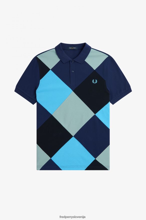 Fred Perry Harlequin Polo Shirt Ocreline Podrobnosti