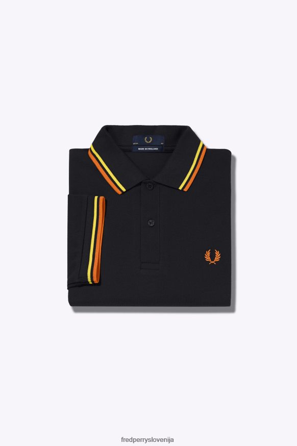 Detajli Fred Perry M12 majice Detajli ovratnika in manšet na Fred Perry M12 majici
