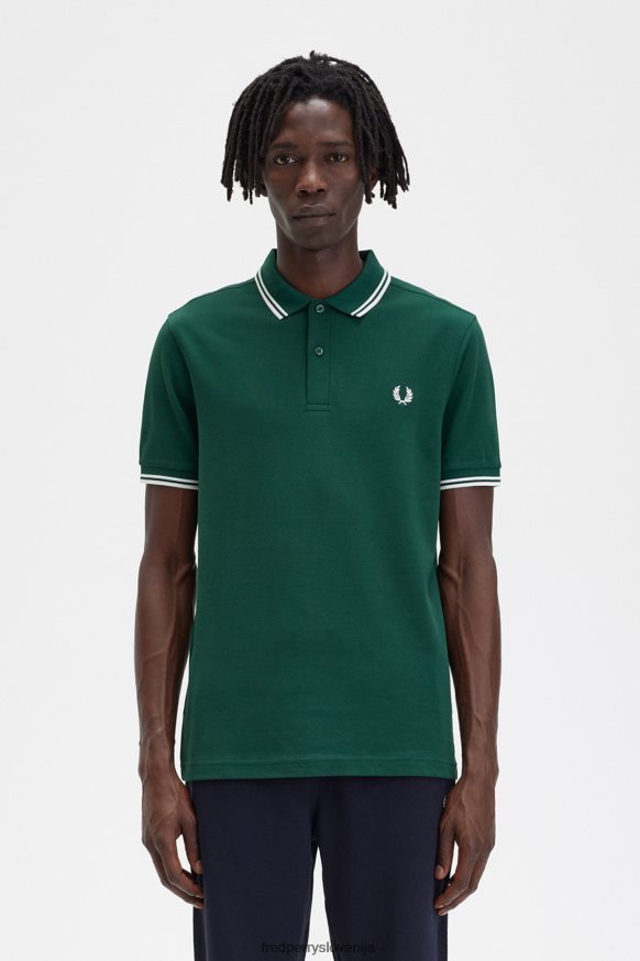 Fred Perry M3600 Ivy Green Polo Shirt Front zaslon