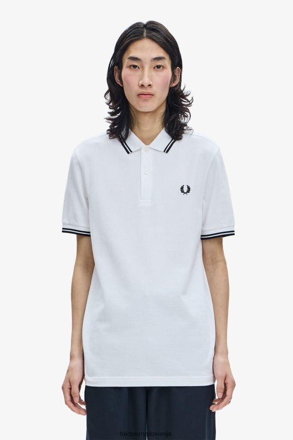 Fred Perry m3600 bela/črna majica