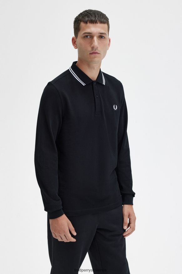 Fred Perry Dvojna nasvet ovratnika podrobnosti od blizu