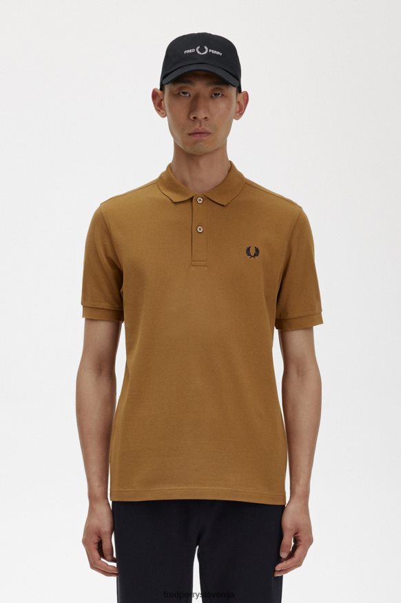 Fred Perry m6000 teniška majica - temna karamela/modra