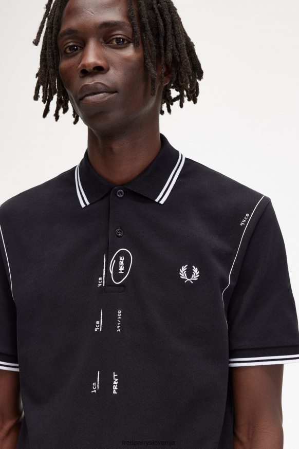 oblačila Fred Perry majica Črna moški JR84XT362