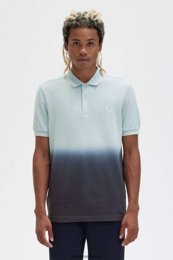 Fred Perry Moška gradientna majica Fred Perry Ombre Gradient Shirt sprednji zaslon
