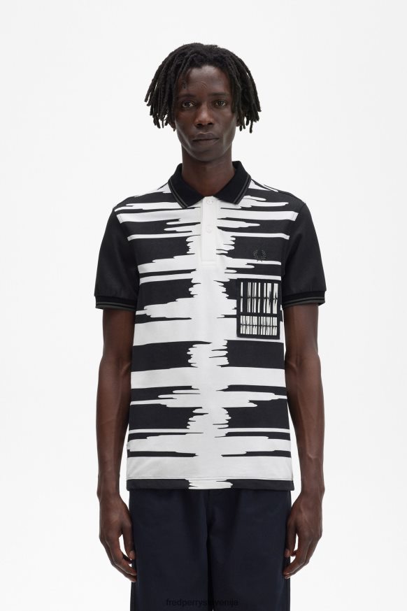 Fred Perry majica v Sloveniji Fred Perry Soundwave majica črna - sprednji pogled