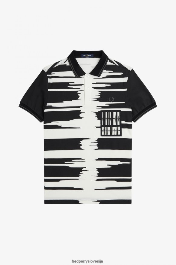 Fred Perry shop izdelki Fred Perry Soundwave majica črna - detajl ovratnika