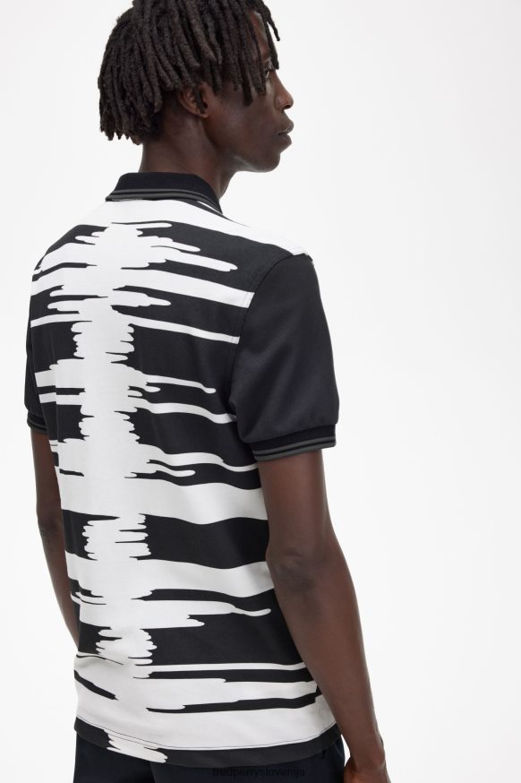 Fred Perry shop ponudba Fred Perry Soundwave majica črna - detajl tiska