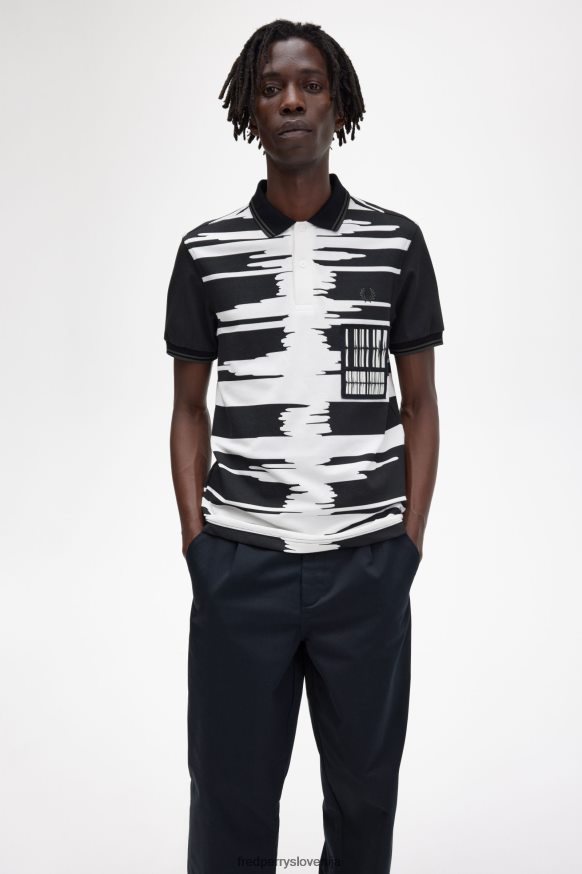 Moda Fred Perry v Sloveniji Fred Perry Soundwave majica črna - zadnji pogled