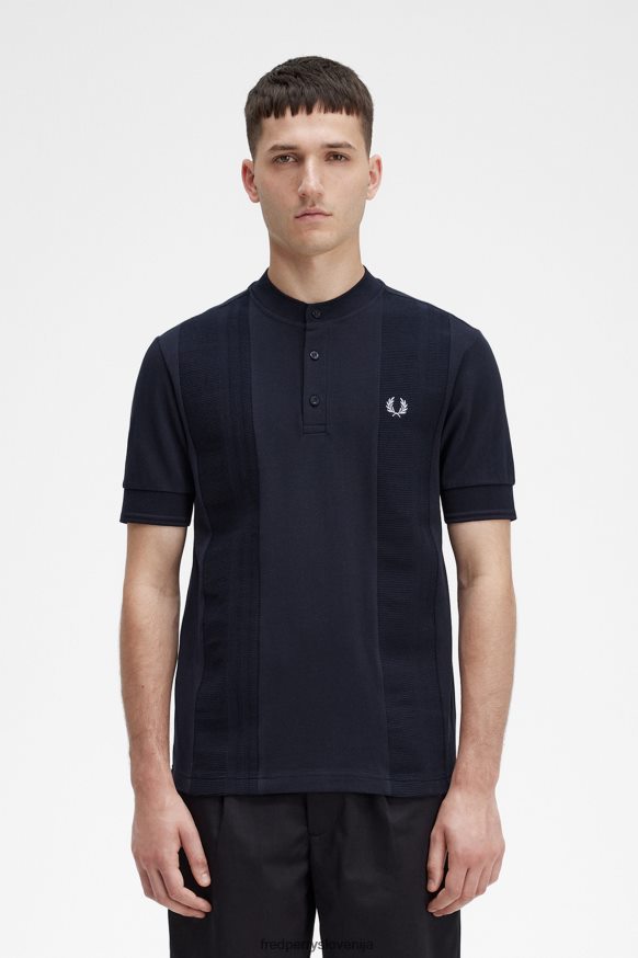 oblačila Fred Perry srajca s kontrastnim robom mornarica moški JR84XT333
