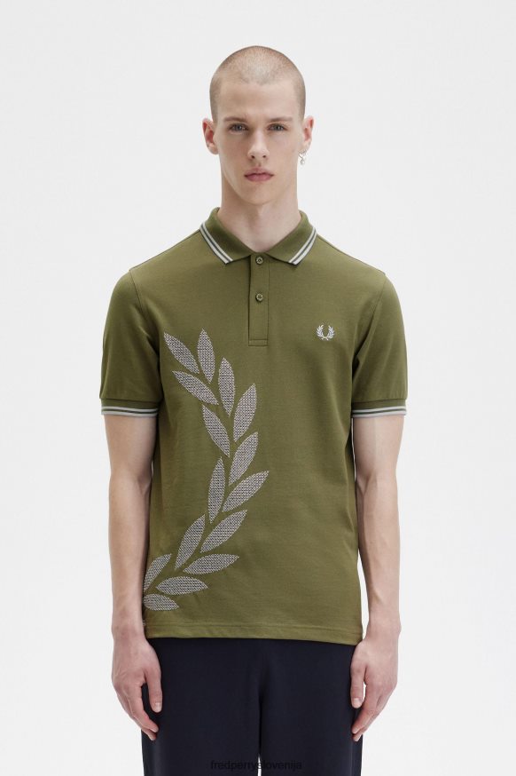 Fred Perry polo majica z lovorovim vencem - sprednji pogled