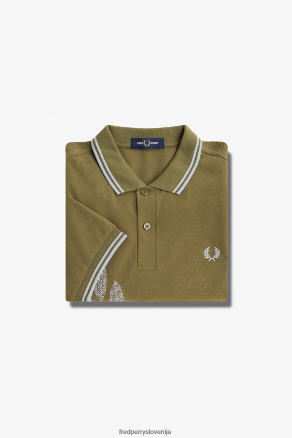 Detajl Fred Perry polo majice - ovratnik in gumbi