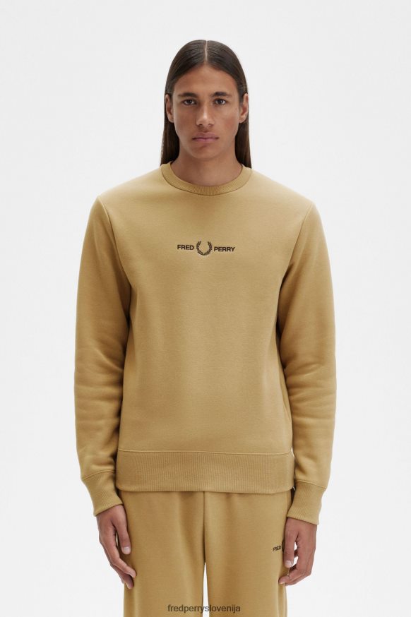 oblačila Fred Perry izvezen pulover topel kamen moški JR84XT30
