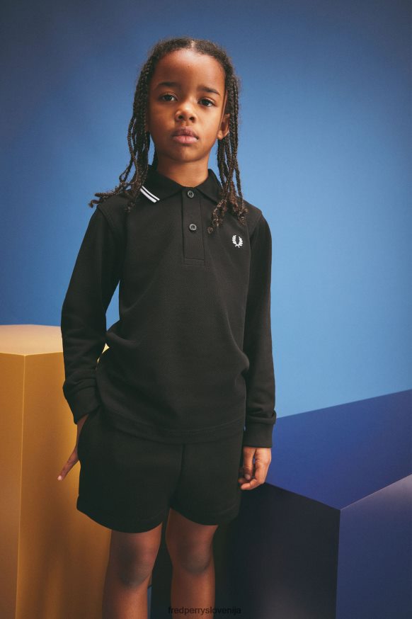 Detajli Fred Perry otroške majice z dvojnimi rokavi