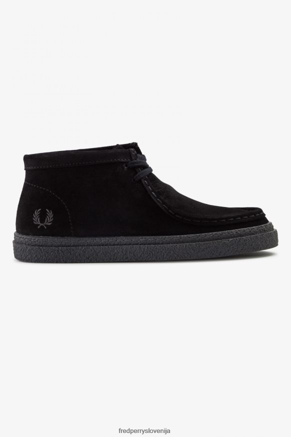 Fred Perry Dawson Mid Črna ženske - sprednji pogled
