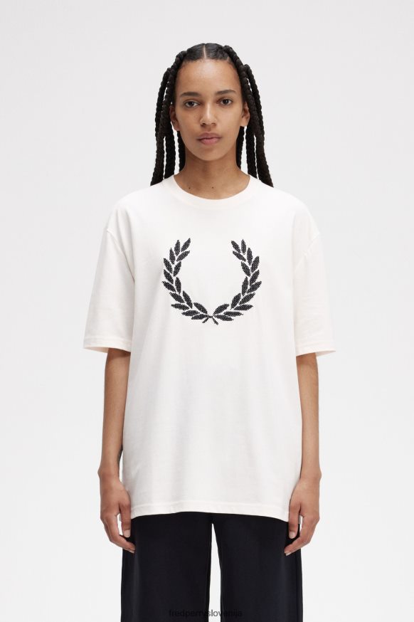 Fred Perry ženska majica v barvi svilnata breskev