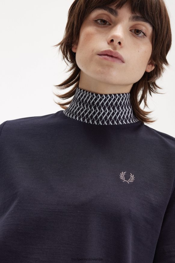 Fred Perry Sea Blue Casual Majica, ki ustreza zaslonu