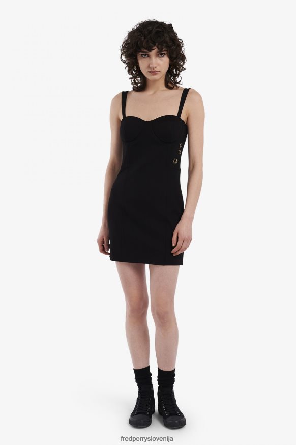 oblačila Fred Perry bodycon obleka tonski leopard ženske JR84XT612