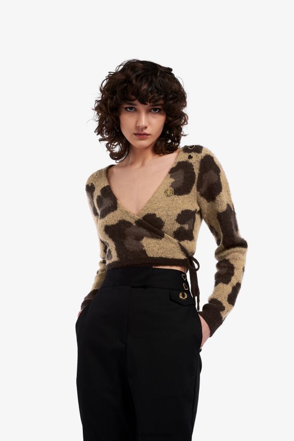 Fred Perry leopard jopica črna - glavna slika