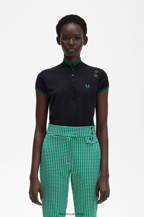 Fred Perry pletena srajca črna - glavna slika