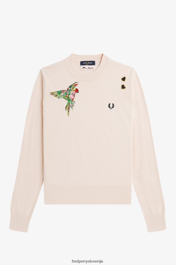 Fred Perry pulover vezenje podrobnosti od blizu